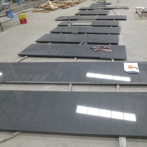 Wholesale Cheap G654 dark grey granite stone tiles Padong dark China impala black granite slabs