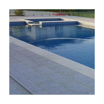 Half Bullnose Swimming Pool Cover Border Black Coping Granite Tile