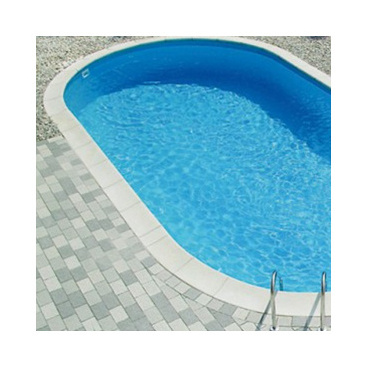 Half Bullnose Swimming Pool Cover Border Black Coping Granite Tile