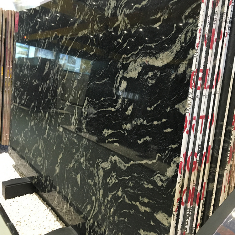 High Quality Luxury Import Natural Black Granite Tile Slab Stone For Sale