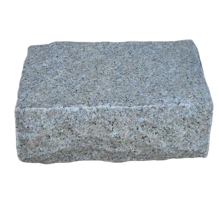 Outdoor Flamed G603 Natural Rectangular Grey Granite Block Paving Cube Stone