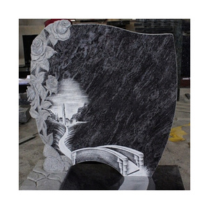 High Quality Europe Style Natural Granite Engraving Tombstone Headstone Monument