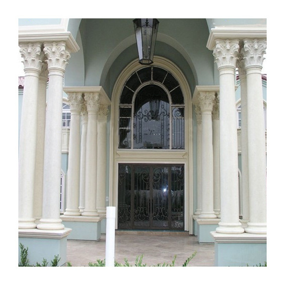 Latest Design Natural Gate Roman White Marble Stone Pillar Wholesale