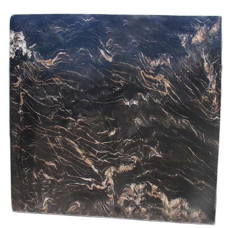 Natural Good Price Customized Angola Belvedere Black Granite Tile Slab For Sale