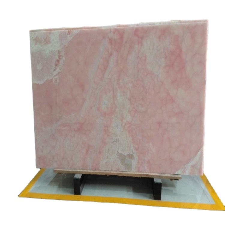 Natural Floor Tile  Classic Pink Onyx Slab Wall Panel From China