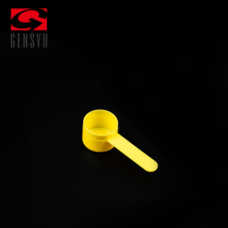 GENSYU new design 1.25ml 2ml 5ml 10ml clear  plastic Measuring Scoop 5ml 30ml for powder with plastic jars