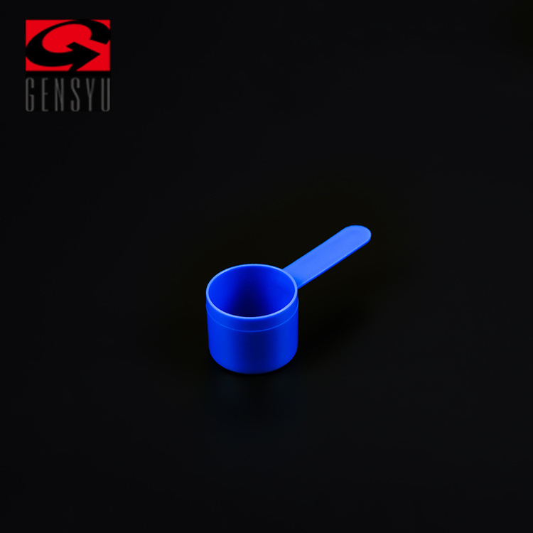 GENSYU new design 1.25ml 2ml 5ml 10ml clear  plastic Measuring Scoop 5ml 30ml for powder with plastic jars