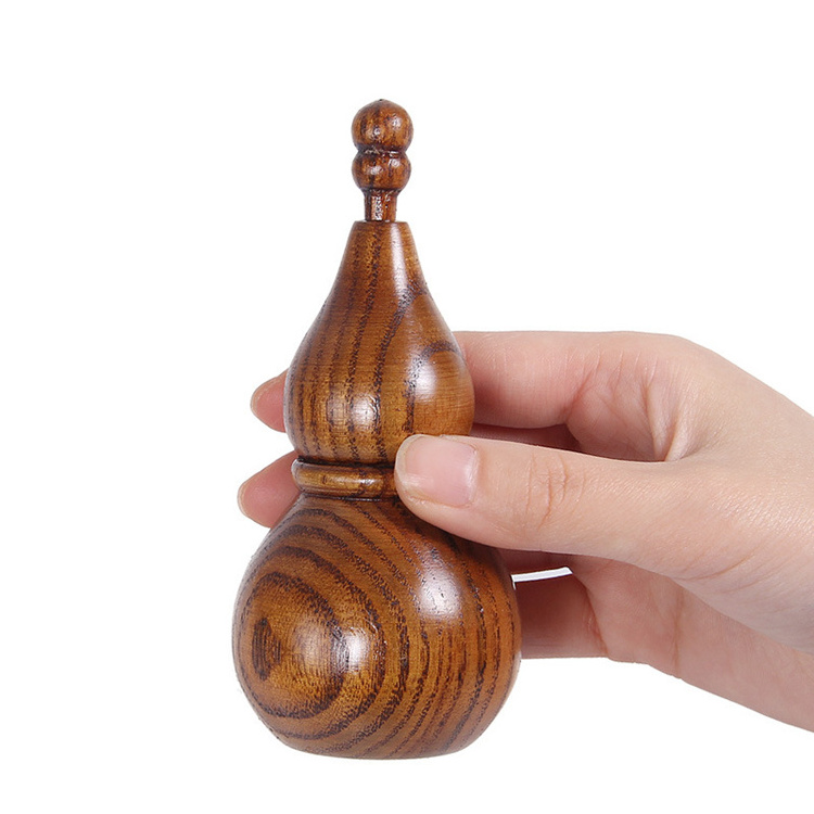 Classical Hot Sell Gourd-shaped Handmade Wooden Stand Toothpick  Holder