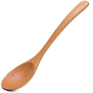 Creative Handmade Natural Beech Wood  Soup Spoon  Coffee Stirring Spoon