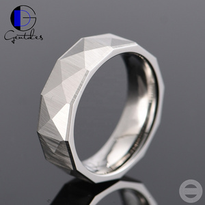 Gentdes Jewelry Carved Cobalt Ring Silver Color Men Wedding Ring