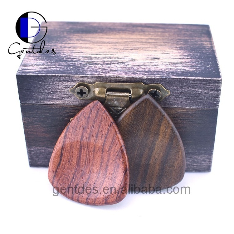 Gentdes Jewelry  Wood Guitar Pick Custom Logo Engrave