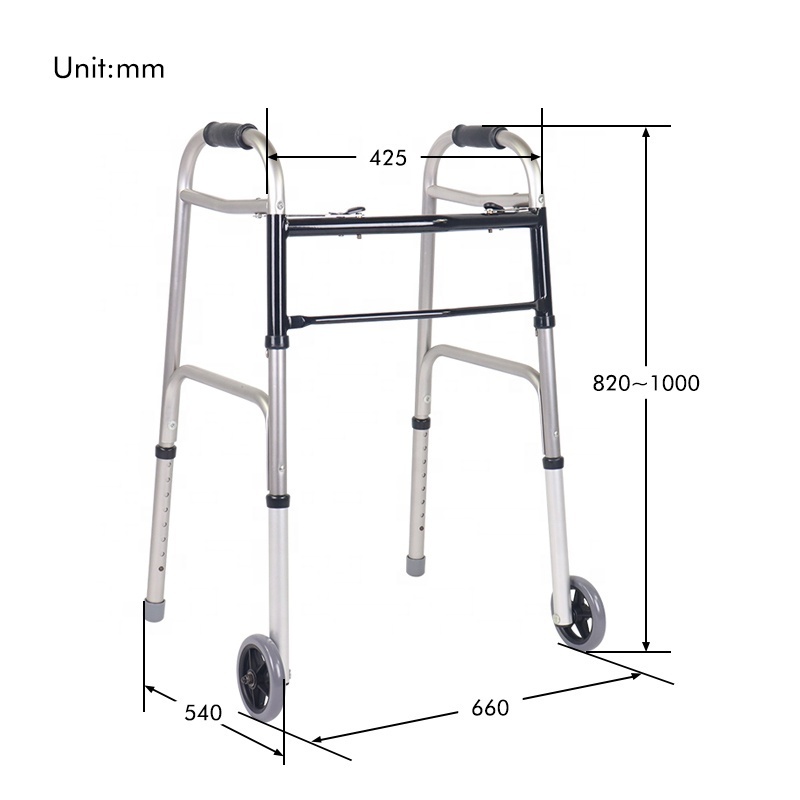 Elderly Care Foldable Sit To Stand Walker Adult Multifunctional Walker Aids Medical Walker For Rehabilitation Disabled