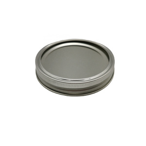 86mm 70mm Mason Jar Lids with Discs Wide Mouth Canning Mug Glass Lid Stainless Steel Top Covers