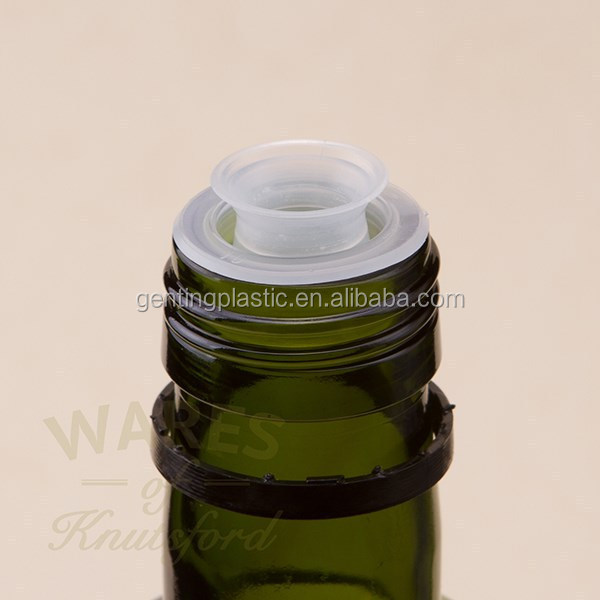 31-500 Black PP Plastic Tamper Evident Pourer Caps,31.5*28mm plastic cap with plastic insert for oil bottle