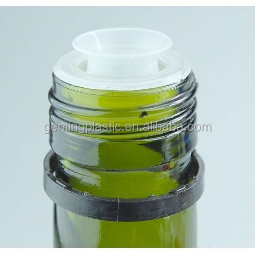 31-500 Black PP Plastic Tamper Evident Pourer Caps,31.5*28mm plastic cap with plastic insert for oil bottle