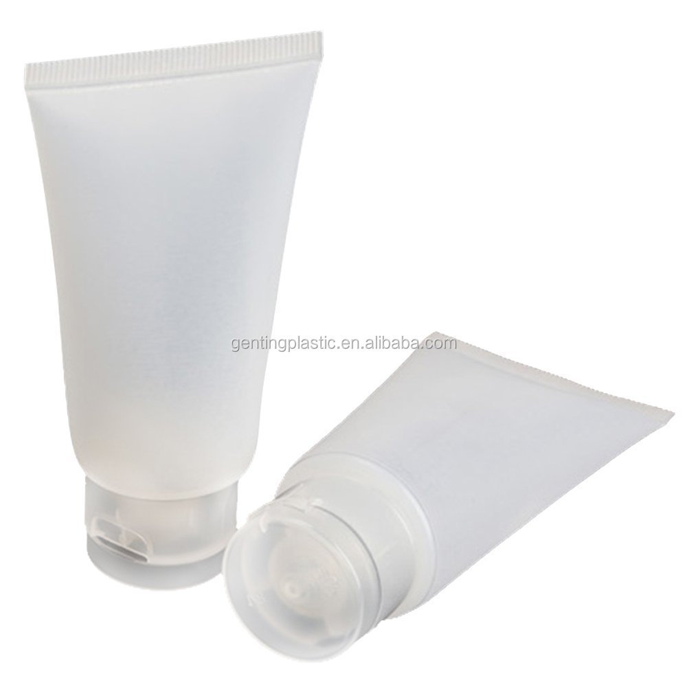 50ml Empty Refillable Travel Plastic Matte Flip Cap Cosmetic Body Hand Lotion Shampoo Squeeze Tube