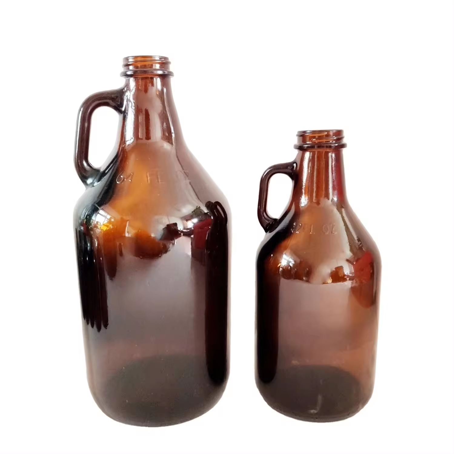 Amber Carboys Wine Bottle Half Gallon Jug Beer Glass Growler with Cap