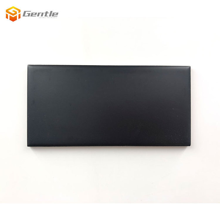 Hot Sale 30% off Promotion Home decor wall tile 75*150mm black matt surface subway tile for kitchen backsplash