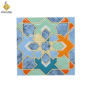 China custom art tile hotel and hall decoration pattern tile 15*15cm ceramic floor tile