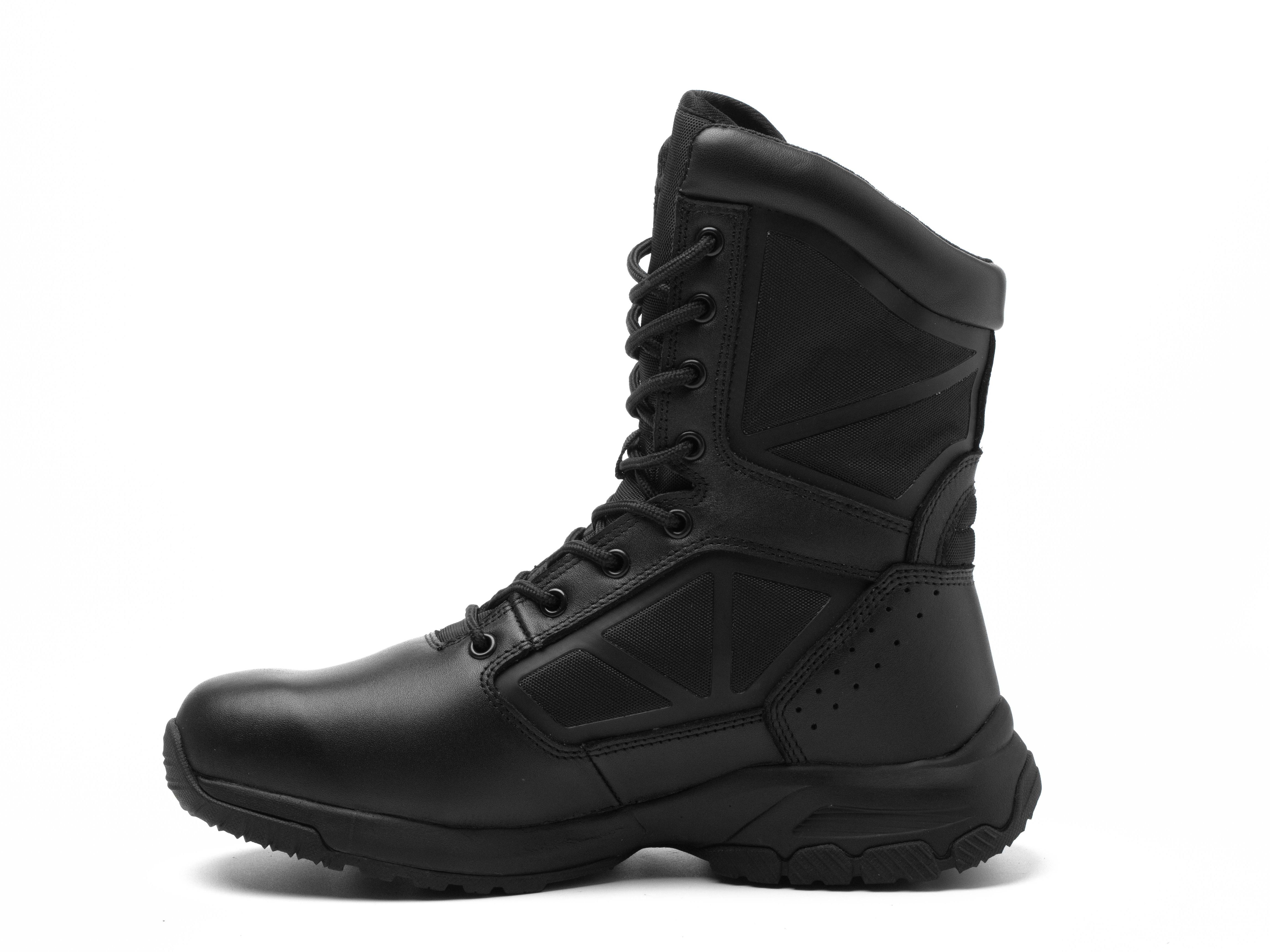 Black Full Grain Smooth High Rigger Boots Work Mining Equipment Steel Toe Safety Boots