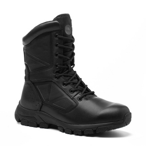 Black Full Grain Smooth High Rigger Boots Work Mining Equipment Steel Toe Safety Boots