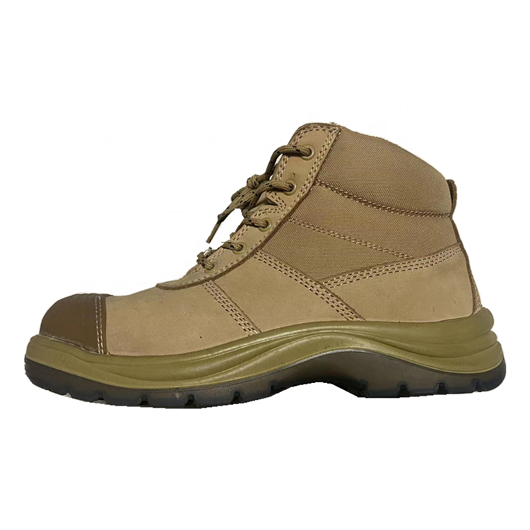 Men working construction genuine leather PU/TPU outsole safety shoes safety boots