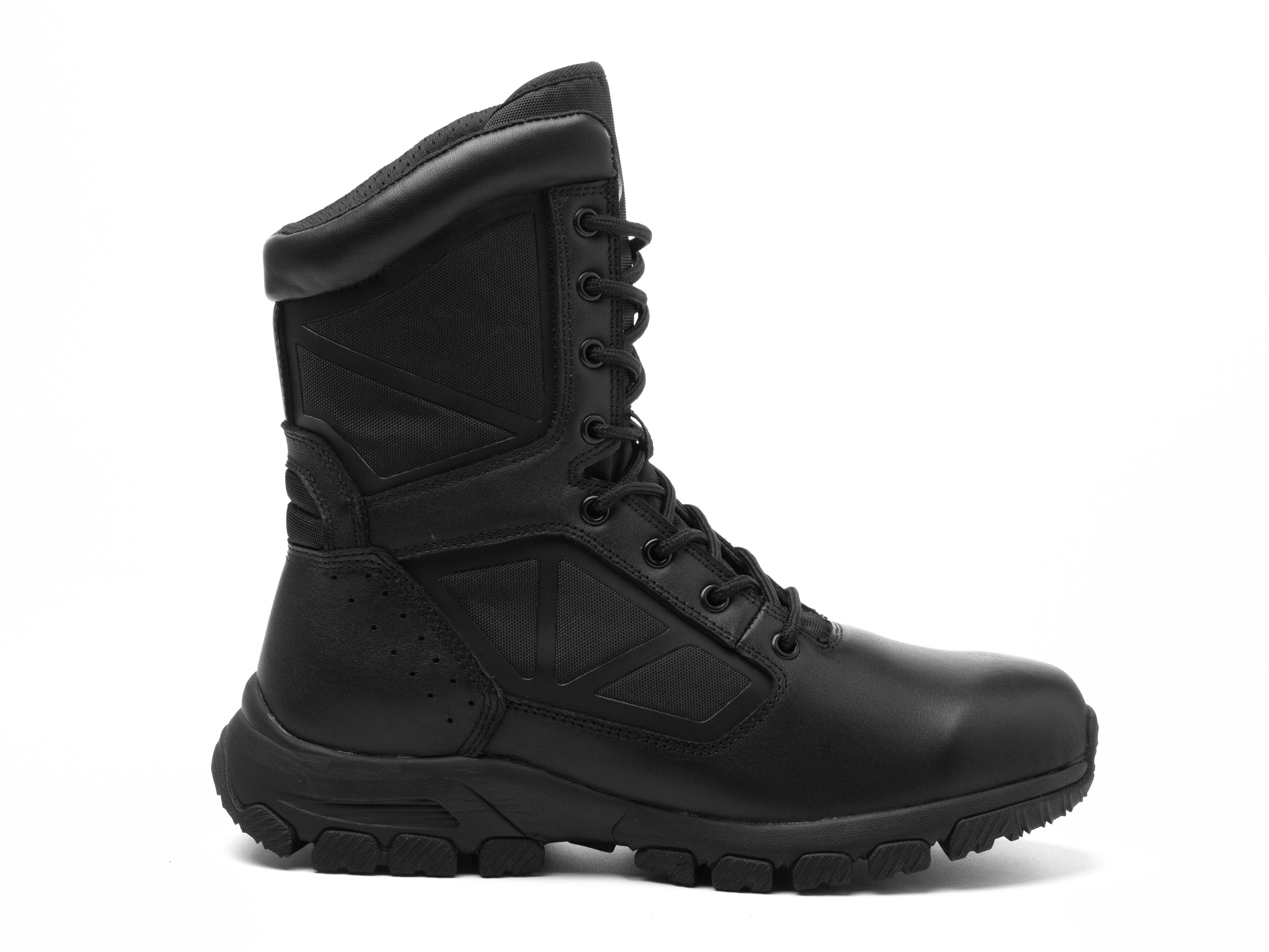 Black Full Grain Smooth High Rigger Boots Work Mining Equipment Steel Toe Safety Boots