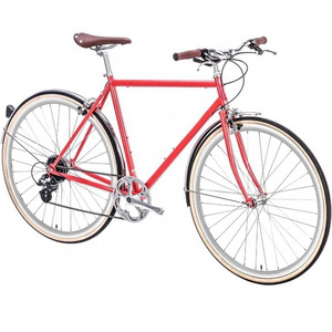 Hot sale lady good quality cheap old style city bike wholesale steel frame 28 inch women city bicycle from factory