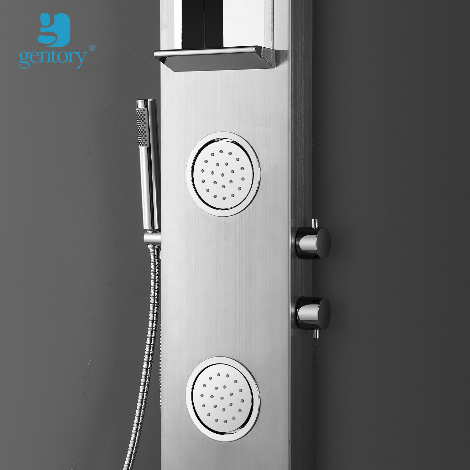 Waterproof Shower Panel Tower Bathroom Led brush stainless steel shower column sus 304 bath shower bano ES010