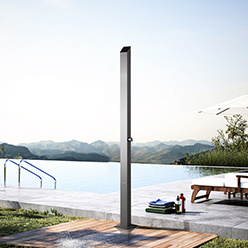 Stainless Steel Stand Outdoor Shower Panel Swimming Pool Outdoor Rainfall Shower S305