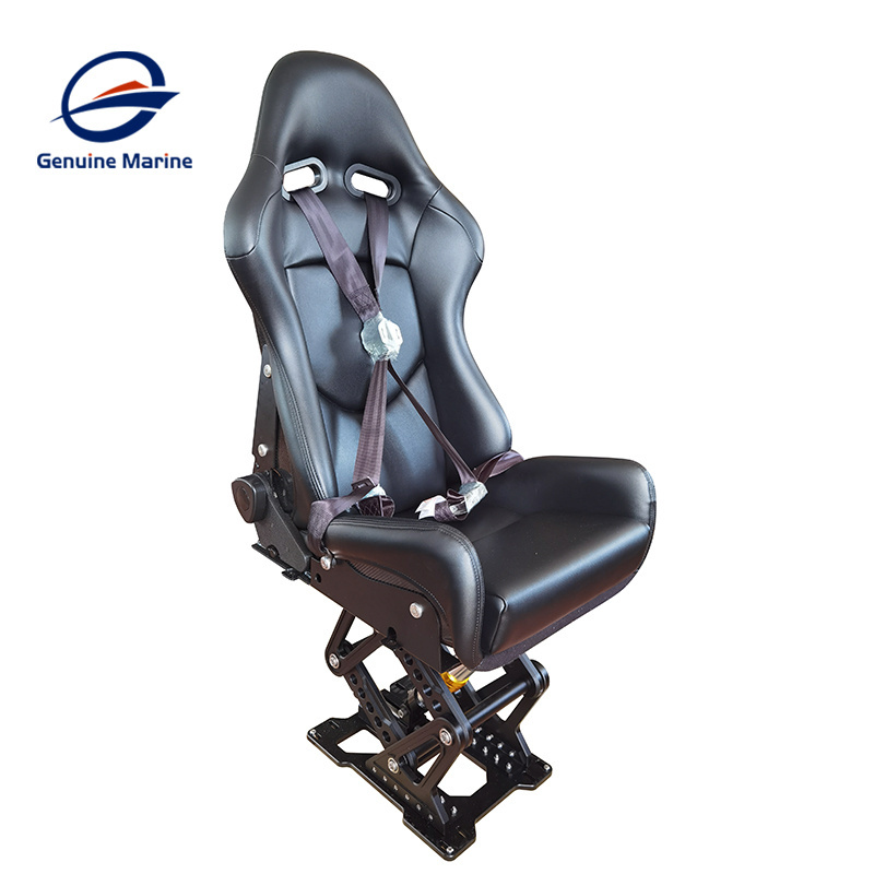 Comfortable Deluxe Passenger Shock Mitigation Boat Suspension Seat pedestal For Marine Yacht