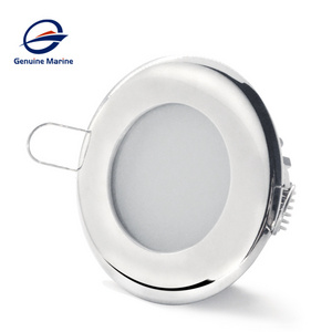 Genuine Marine 12V Boat Downlights Round Recessed Down Light Stainless Steel Ceiling Light