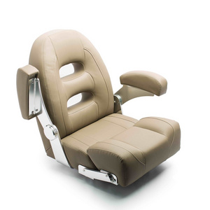 Genuine Marine Boat Captain Seat Marine Grade Swivel Folding Luxury Marine Comfortable Deluxe Boat Seat for Boats