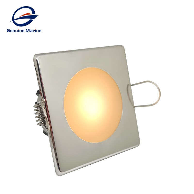 Marine Grade Boat LED Recessed Downlight Marine Ship Stainless Steel Ceiling Down Light