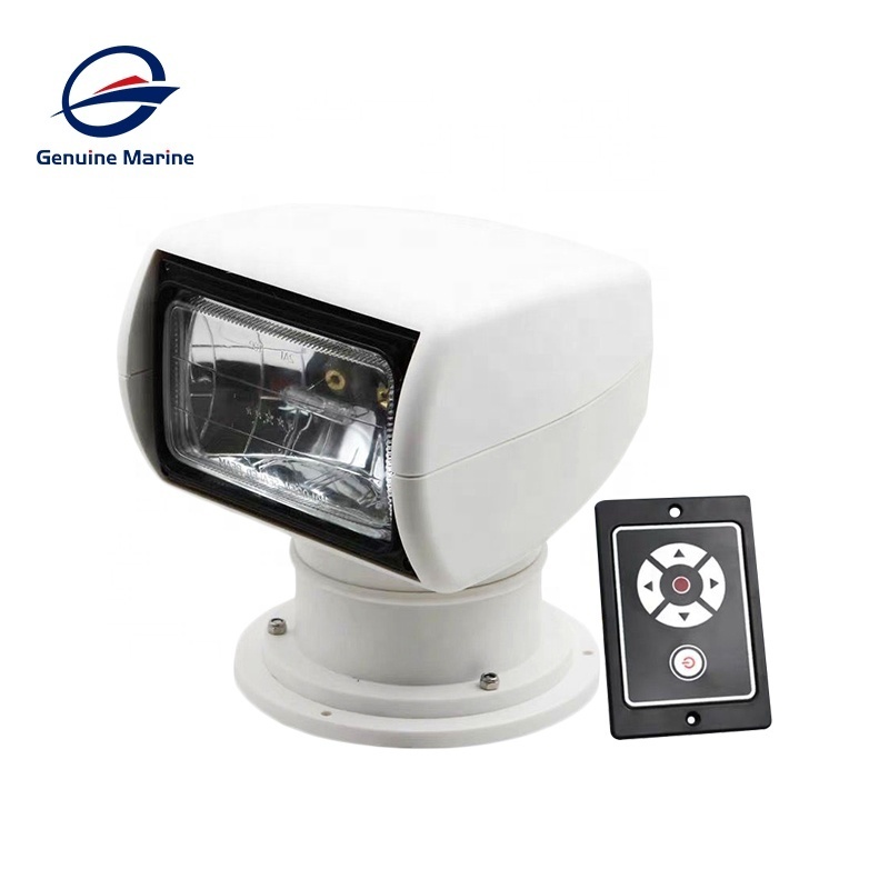 Genuine Marine Waterproof Surface Mounting Rotate Ship Boat Search Light With Controller Panel For Yacht