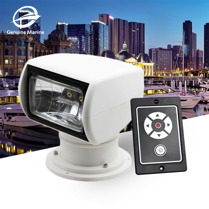 Genuine Marine Waterproof Surface Mounting Rotate Ship Boat Search Light With Controller Panel For Yacht