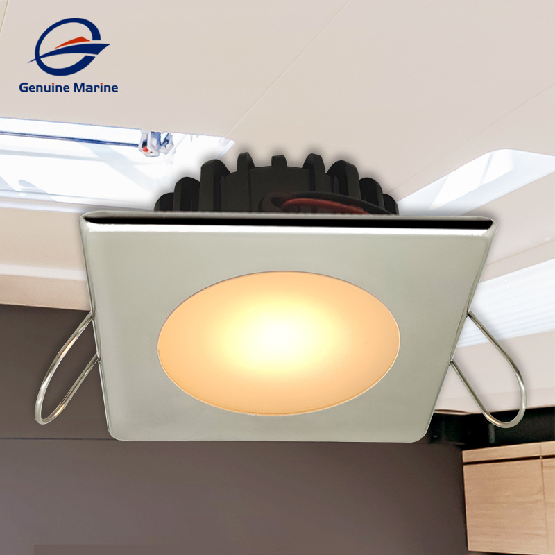 Marine Grade Boat LED Recessed Downlight Marine Ship Stainless Steel Ceiling Down Light