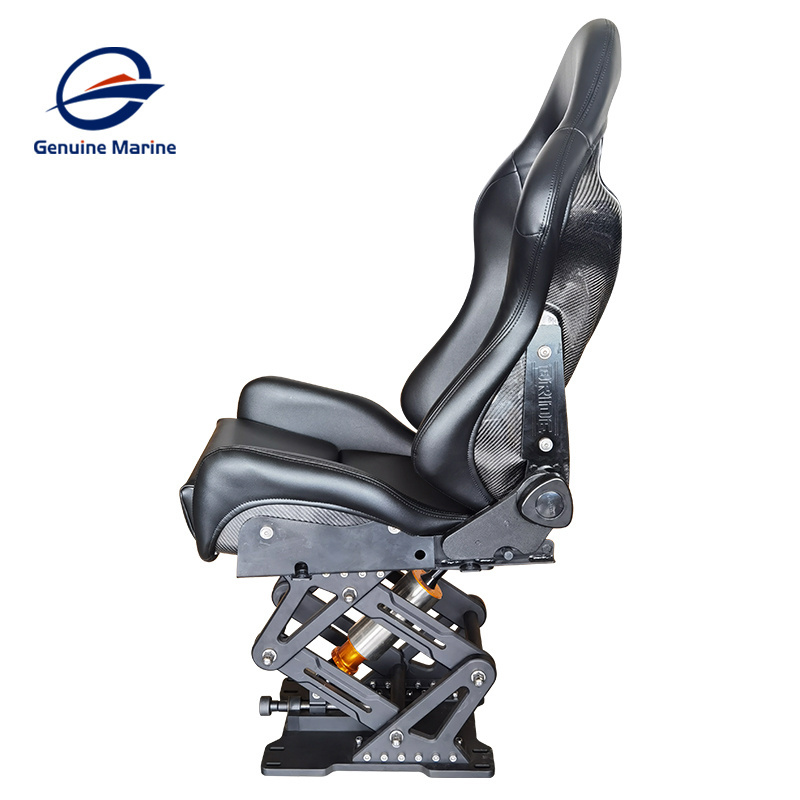 Comfortable Deluxe Passenger Shock Mitigation Boat Suspension Seat pedestal For Marine Yacht