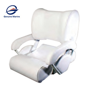 Manufacturers Custom Flip Up Bolster Comfortable Captain Helm Seat Boat Chair For Yacht Ship