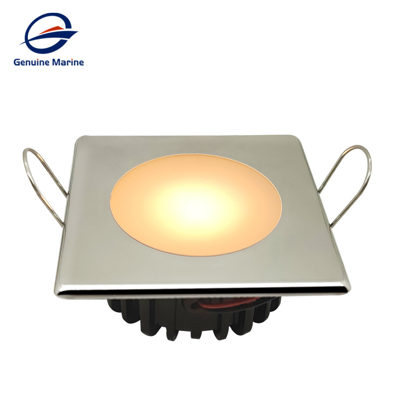 Marine Grade Boat LED Recessed Downlight Marine Ship Stainless Steel Ceiling Down Light