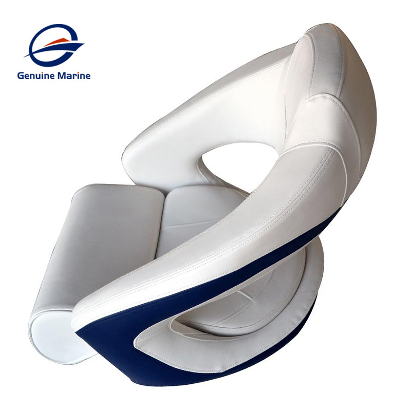 Manufacturers Custom Flip Up Bolster Comfortable Captain Helm Seat Boat Chair For Yacht Ship