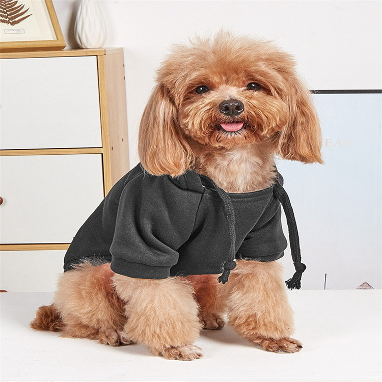 Dog Hoodie for Small Medium Dogs Fleece Hoodie for Dogs with Zipper Pocket