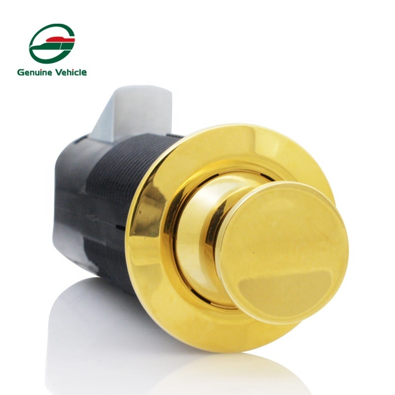 Genuine Vehicle Zinc Alloy RV Camper High Security Push Button Kitchen Cabinet Lock Safety Furniture Door Press Latch