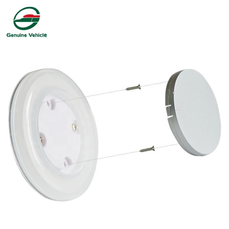 Genuine Vehicle RV Car Accessories Round Interior Lamp Camper Caravan LED Ceiling Dome Light Aluminum Alloy warm White Light