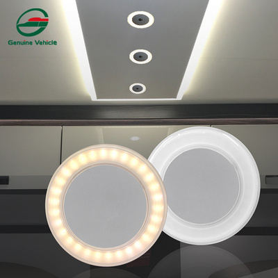 Genuine Vehicle RV Car Accessories Round Interior Lamp Camper Caravan LED Ceiling Dome Light Aluminum Alloy warm White Light