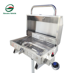 Genuine Vehicle RV Trailer Parts Outdoor Cooking Camping Small Portable Stainless Steel Barbecue BBQ Grill