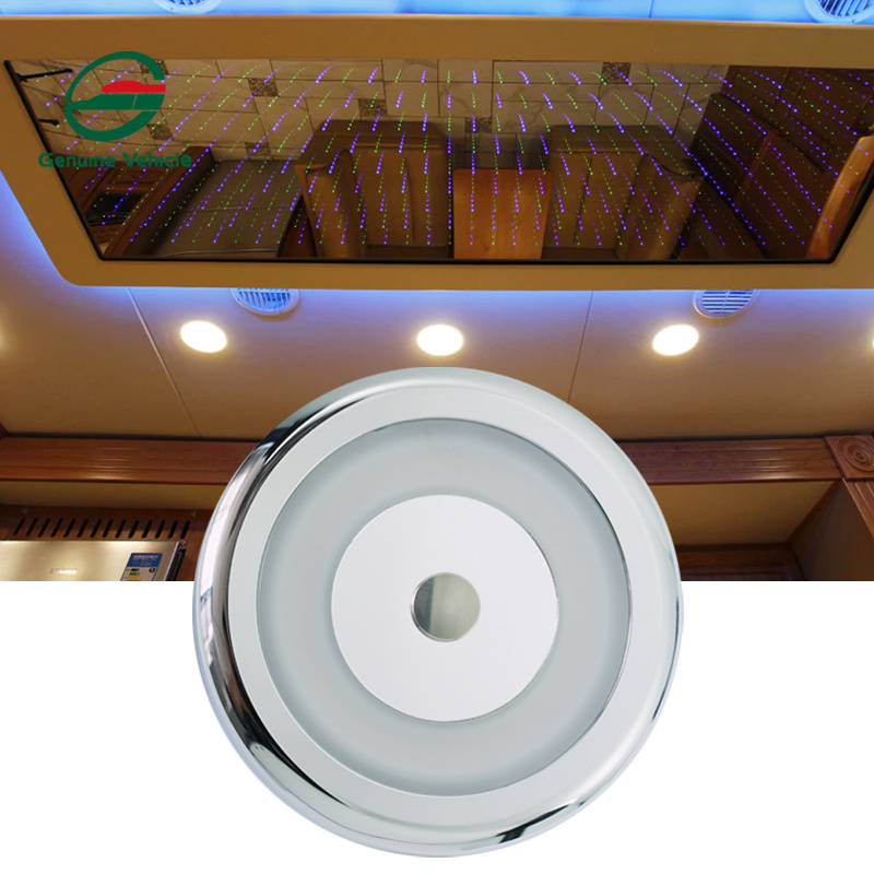 Genuine Vehicle RV Trailer 12V Interior Wall Decorative Lamp LED Ceiling Dome Light With Touch Dimmer