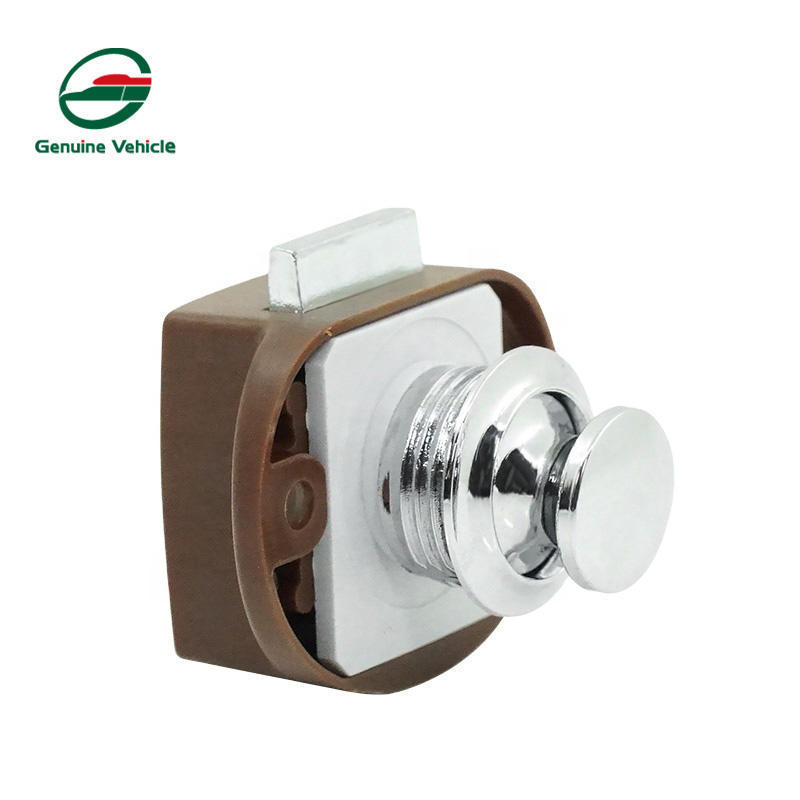 Caravan RV Accessories Cabinet Push Button Door Lock Cylinders Furniture Kirsite Keyless Latch