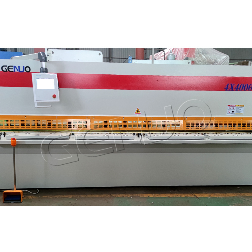 6x8000mm plate hydraulic shearing machine CNC swing beam shear with electric finishing device