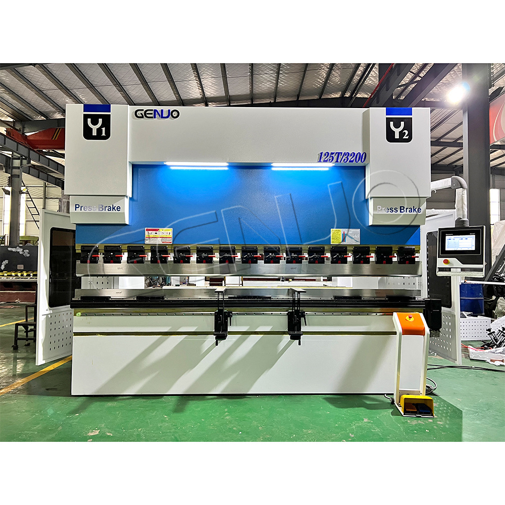 100T/3200mm 4+1 axis DA53T Delem 6mm stainless steel sheet hydraulic bending machine CNC press brake